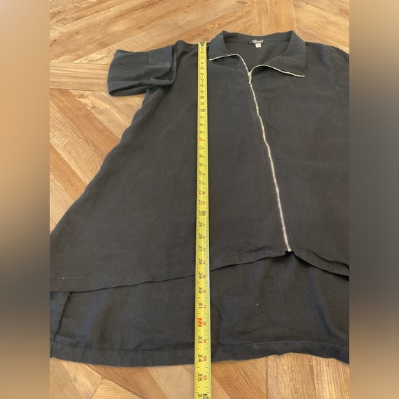 René Madison Ave Linen Asymmetrical Zip Travel Jacket - Picture 8 of 8